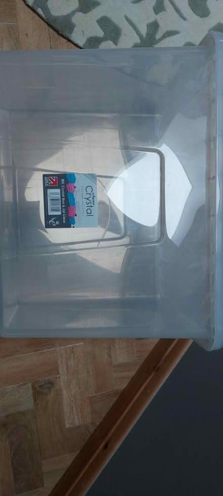 Photo of free 80l plastic storage box (Hertford SG14) #1