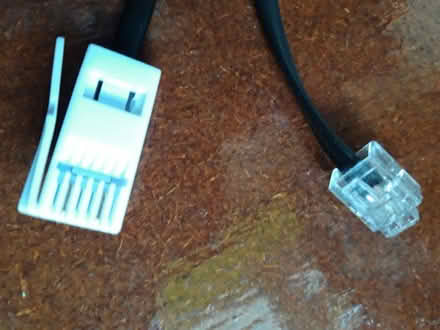 Photo of landline phone cable 5metres OR 3m extension (Stonydelph B77) #1