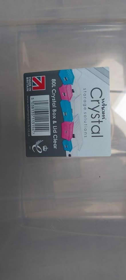 Photo of free 80l plastic storage box (Hertford SG14) #2