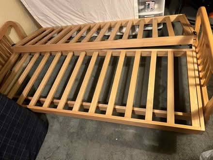 Photo of free Wooden futon frame (Sunset, Bridge, and 5-Points) #1