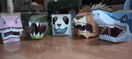 Photo of free 5 x cardboard 3D masks (Haslingfield CB23) #1
