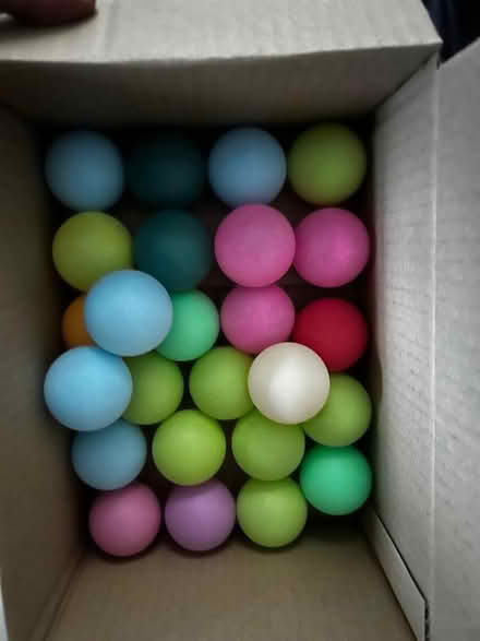 Photo of free Coloured ping pong balls (Pannal HG2) #1