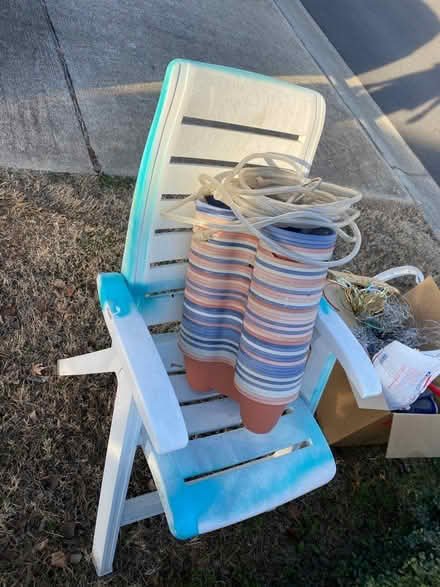 Photo of free Chair pots household items water (Concord) #2