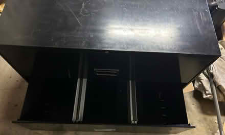 Photo of free Lateral file cabinet 42"W 26"H 17"D (Chanticleer 1800 block) #1
