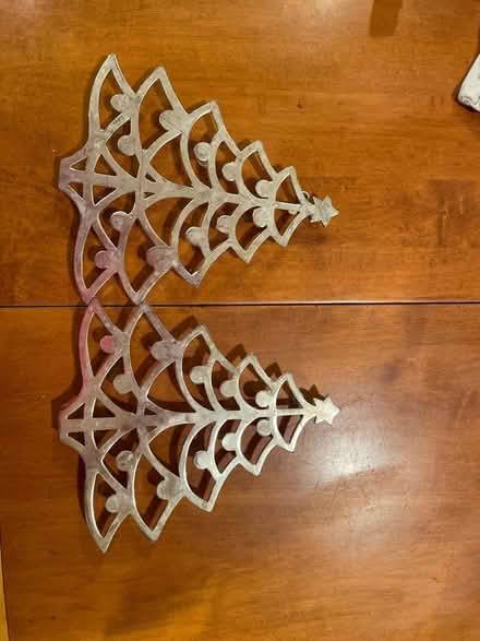 Photo of free 2 silver Christmas trees (South acton) #1