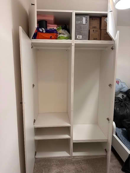 Photo of free Wardrobe Ikea White (Courtlands WD25) #1