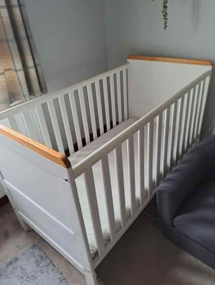 Photo of free Cot bed with mattress (Monkland HR6) #1