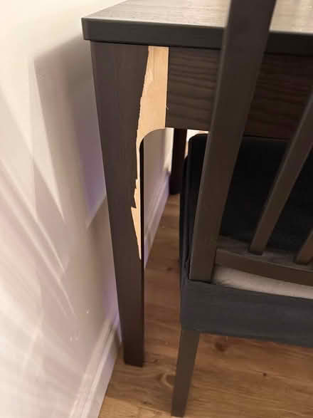 Photo of free Ikea extending dining table and four chairs (Courtlands WD25) #3
