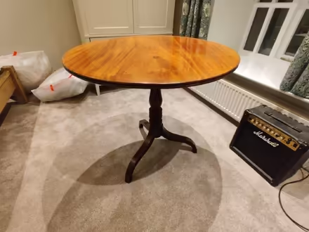 Photo of free Antique round occasional tilt table (Winster DE4) #1