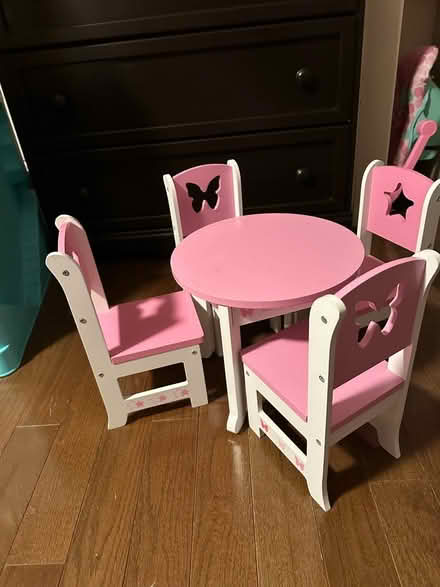 Photo of free Doll table and chairs (Somerset) #1