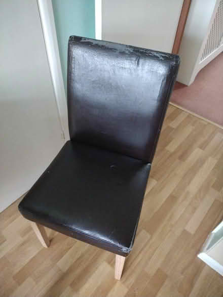 Photo of free Dining rooms chairs x 4 brown faux leather (Weston) #2