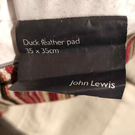 Photo of free Five John Lewis colourful corded cushions, feather filled. (IQ Winnersh RG41) #4