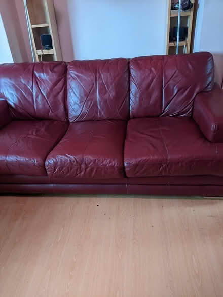 Photo of free Comfy leather sofa (Brierley hill) #1