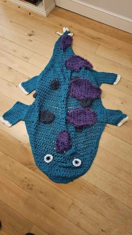 Photo of free Large crocheted, dinosaur blanket (PO19) #1
