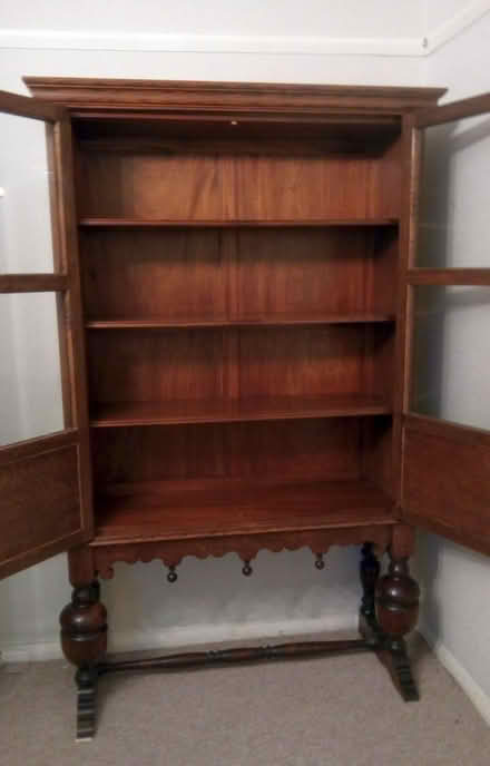 Photo of free Unusual oak display cabinet, glass doors, hand crafted (St Mary Cray BR5) #1