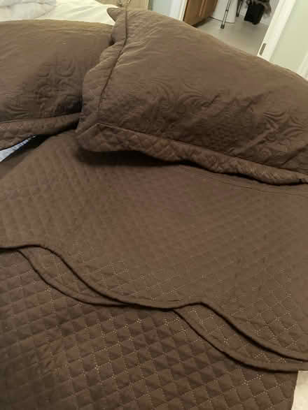Photo of free King size bedspread and shams (Holly Springs) #1