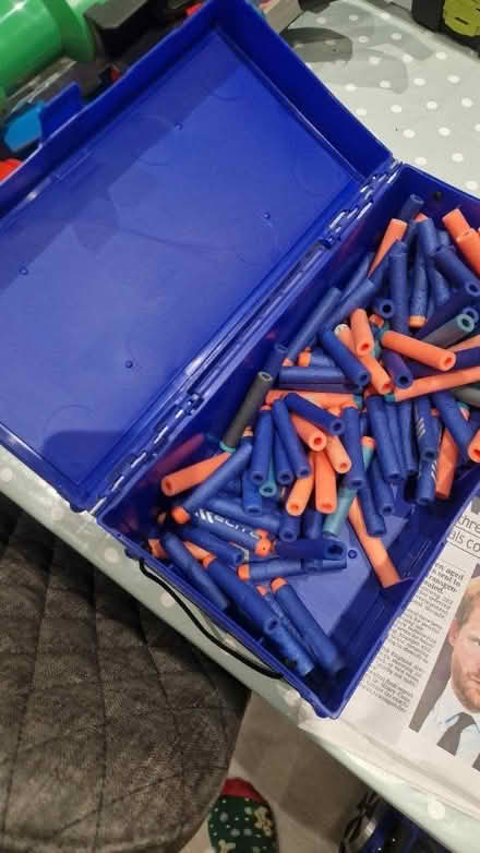 Photo of free Nerf bazooka, gun and bullets (Ingoldisthorpe, PE31) #1