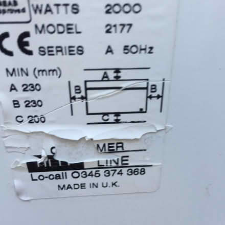 Photo of free electric heater (SW15) #3