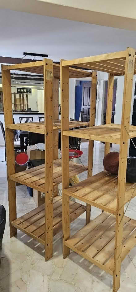 Photo of free Pine wood shelving racks x 2 (Marsiling rise , 730128) #4