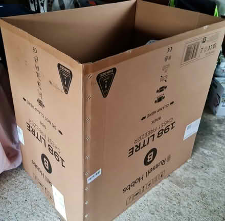 Photo of free large cardboard box that housed a freezer (Eastbourne BN21) #1