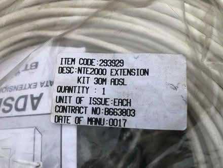 Photo of free ADSL BT Wire (TW5) #3