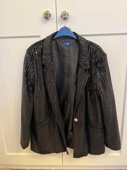 Photo of free Size 14 women’s black sequin jacket (Stepney E1) #1