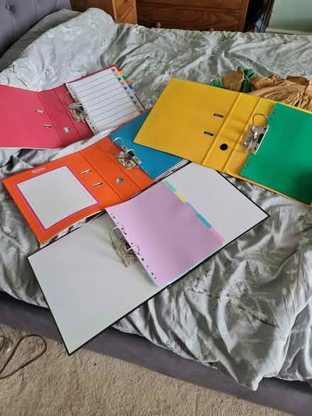 Photo of free A4 folders with (a few) dividers (Ashford TW15) #2