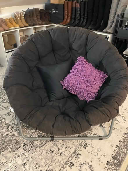 Photo of free Black Papasan Chair (Fields Corner, Dorchester) #1