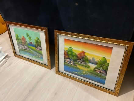 Photo of free 2 golden paintings framed (Finsbury park) #1
