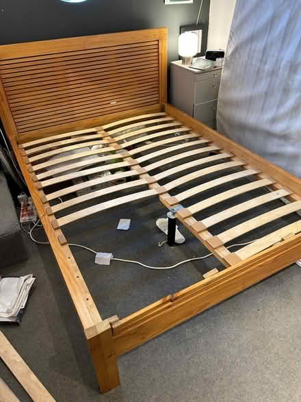 Photo of free Wooden bed frame (Woodhouse Eaves LE12) #2
