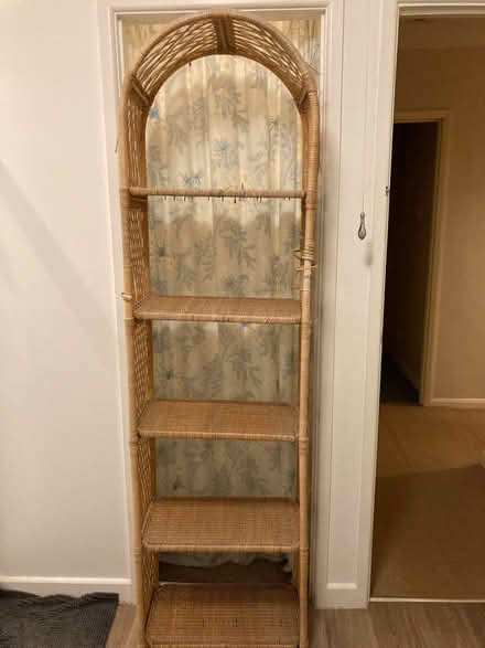 Photo of free Rattan/ wicker shelving unit (Kenilworth) #1