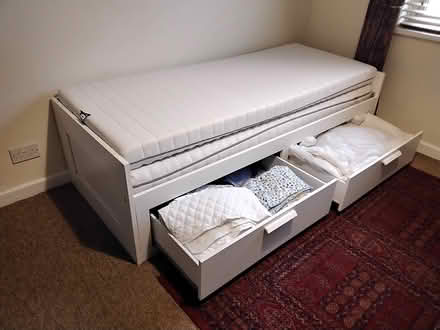Photo of free Ikea single to king size bed (Near Ivybridge) #3