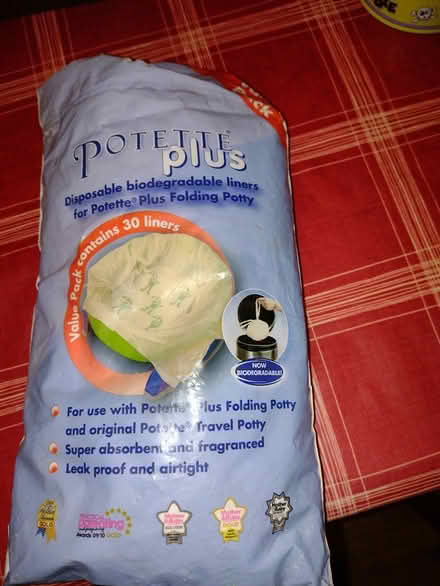 Photo of free Portable potty and liners (Crewe CW1) #2