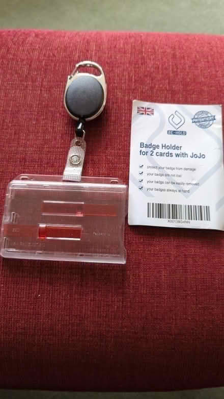 Photo of free 2 card Badge holder (Beeston, notts NG9) #1