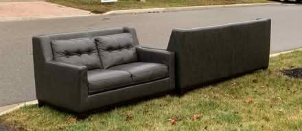Photo of free CURB ALERT! Leather Sofa Set (Winston Churchill & Hwy 403) #1