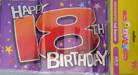 Photo of free Birthday Banner (Haslucks Green B90) #1