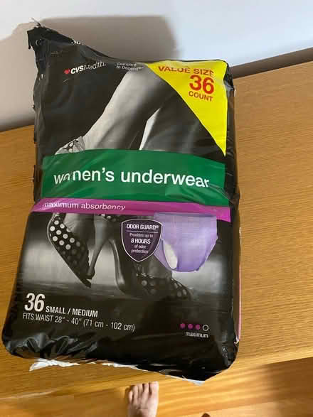 Photo of free Women’s incontinence underwear (In Oakbrook area) #1