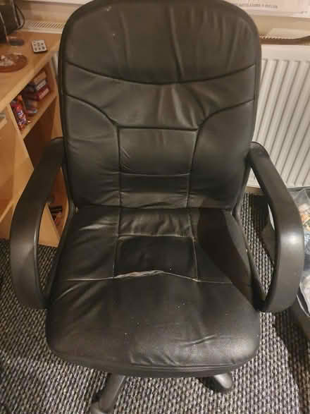 Photo of free Black office wheely chair (Cregagh Road) #1