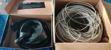 Photo of free Cat5e Network Cabling and Cable Tidies (Monkwick CO2) #1
