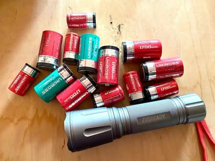 Photo of free Rechargeable batteries (and torch) (OX4 near Donnington Bridge) #1