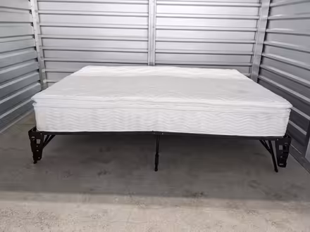 Photo of free Queen mattress and frame (Downtown Denver) #3