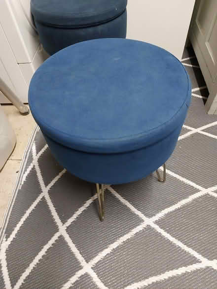 Photo of free 2 x storage storage stools Blue (Maidstone, ME15) #1