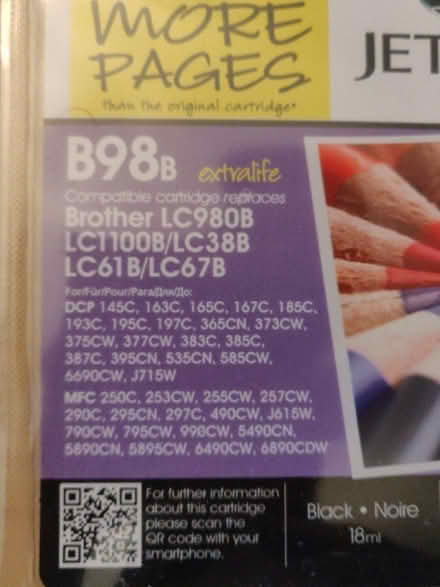 Photo of free 14 ink cartridges for some models Brother Inkjet printers (Fiveways BN1) #1
