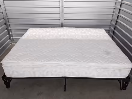 Photo of free Queen mattress and frame (Downtown Denver) #1