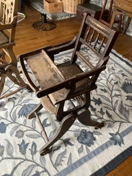 Photo of free Two old wooden baby seats/high chairs (Stathe TA7) #1