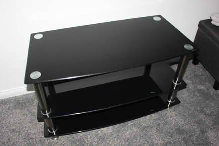 Photo of free Black Glass TV Unit (Leechmere SR2) #2