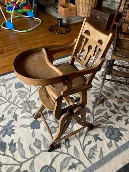 Photo of free Two old wooden baby seats/high chairs (Stathe TA7) #2