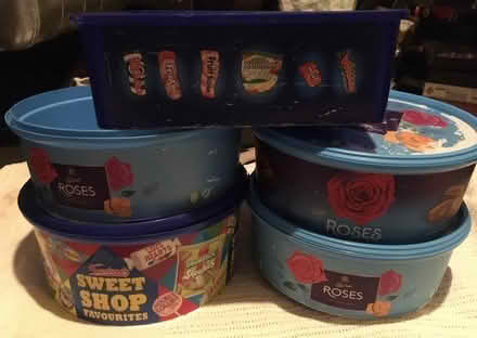 Photo of free 5x sweet and chocolate tubs(3are with lids). (Slyfield GU1) #1