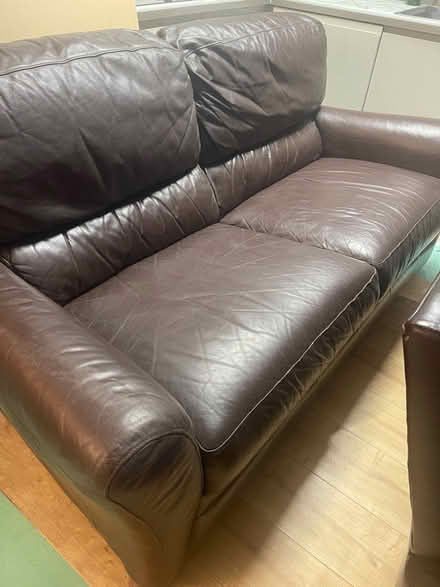 Photo of free Leather sofas (Goldsithney) #1