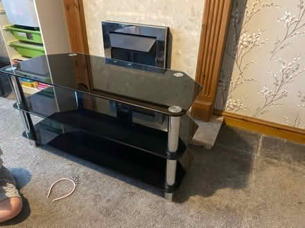 Photo of free Black tv unit (Bolton Le sands) #1